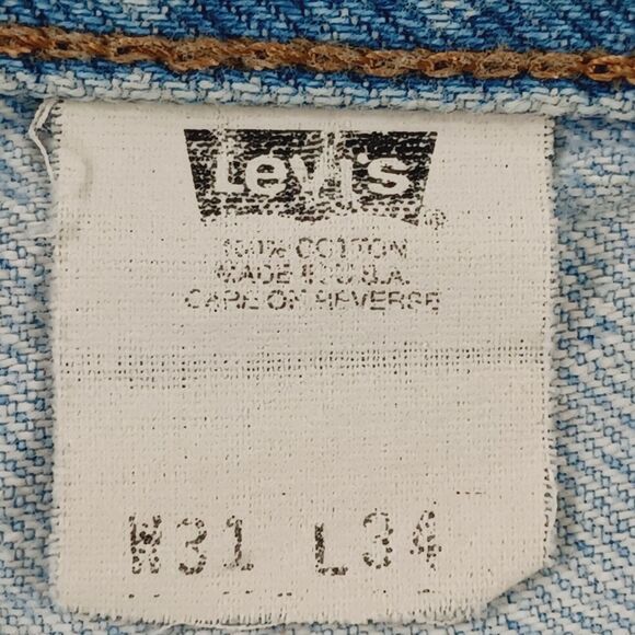 Vintage Levi's Silver Tab Straight+Relaxed Jeans Men's Size 31 USA Made '98 - Picture 5 of 14